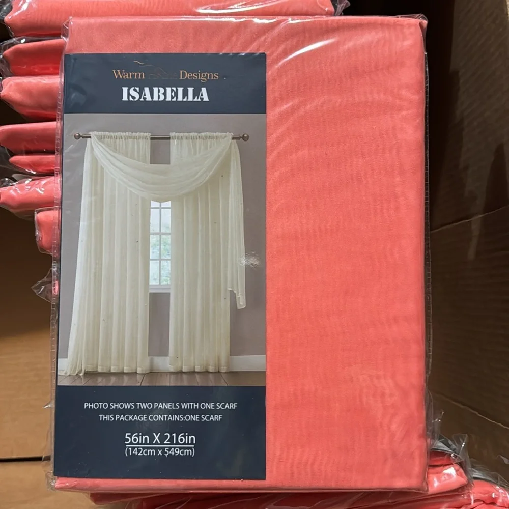 Isabella Coral Scarf window
